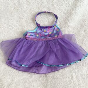 Build A Bear Workshop Purple Halter Dress Flamingo Summer Clothes Accessory Girl